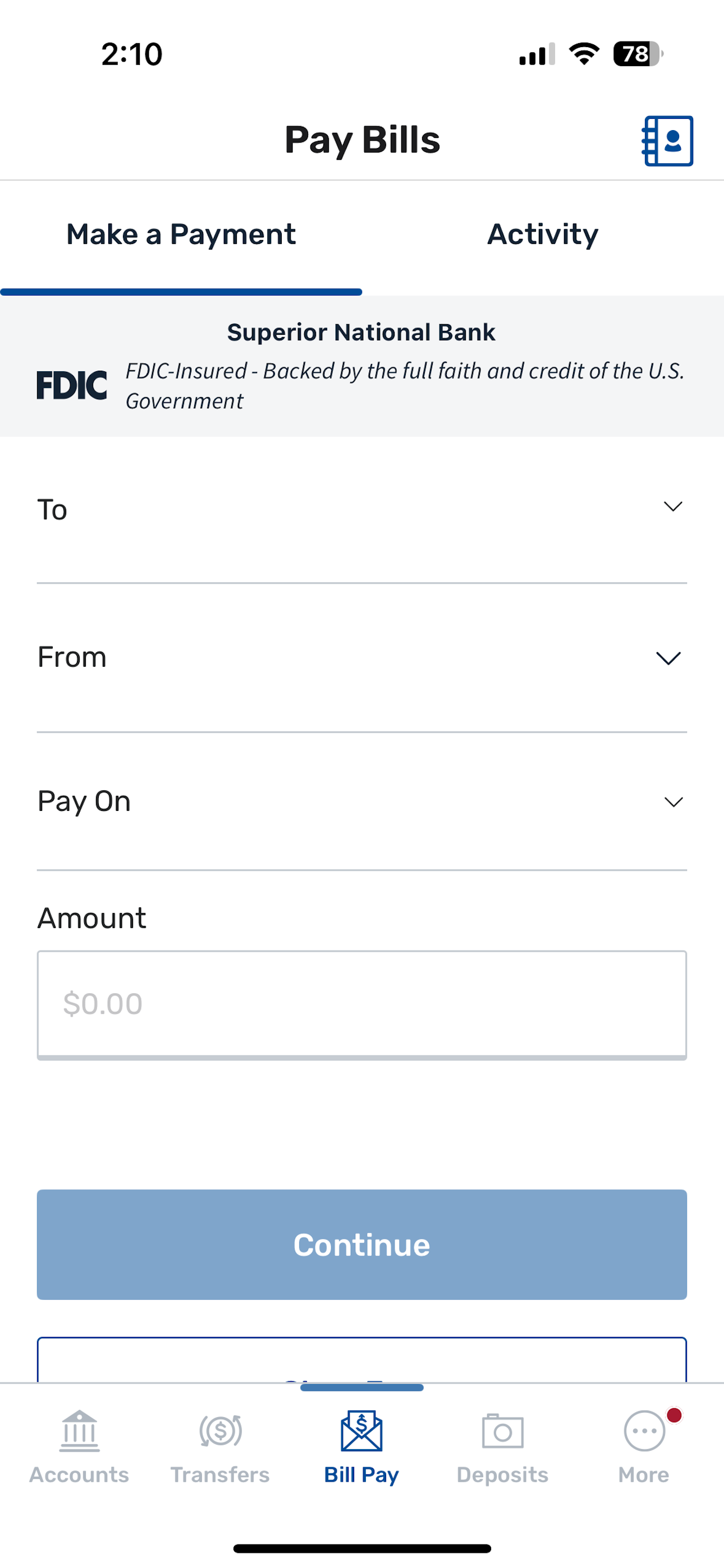 Superior National Bank Mobile screenshot 5