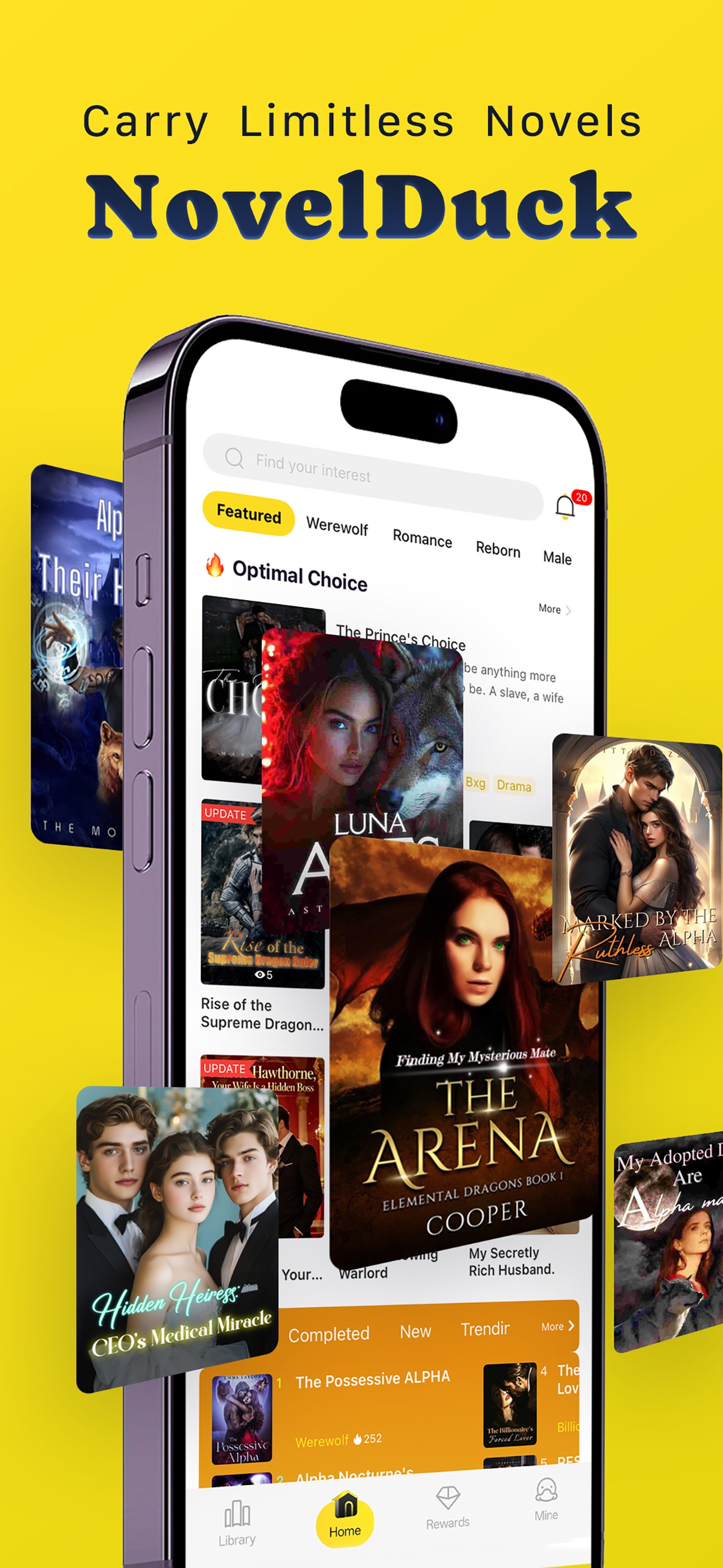 Screenshot 1 of NovelDuck - Read Novels, Book