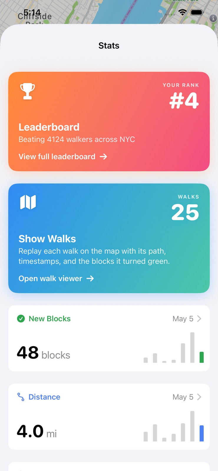 WalkNYC – Walk Every Block iphone screenshot 3