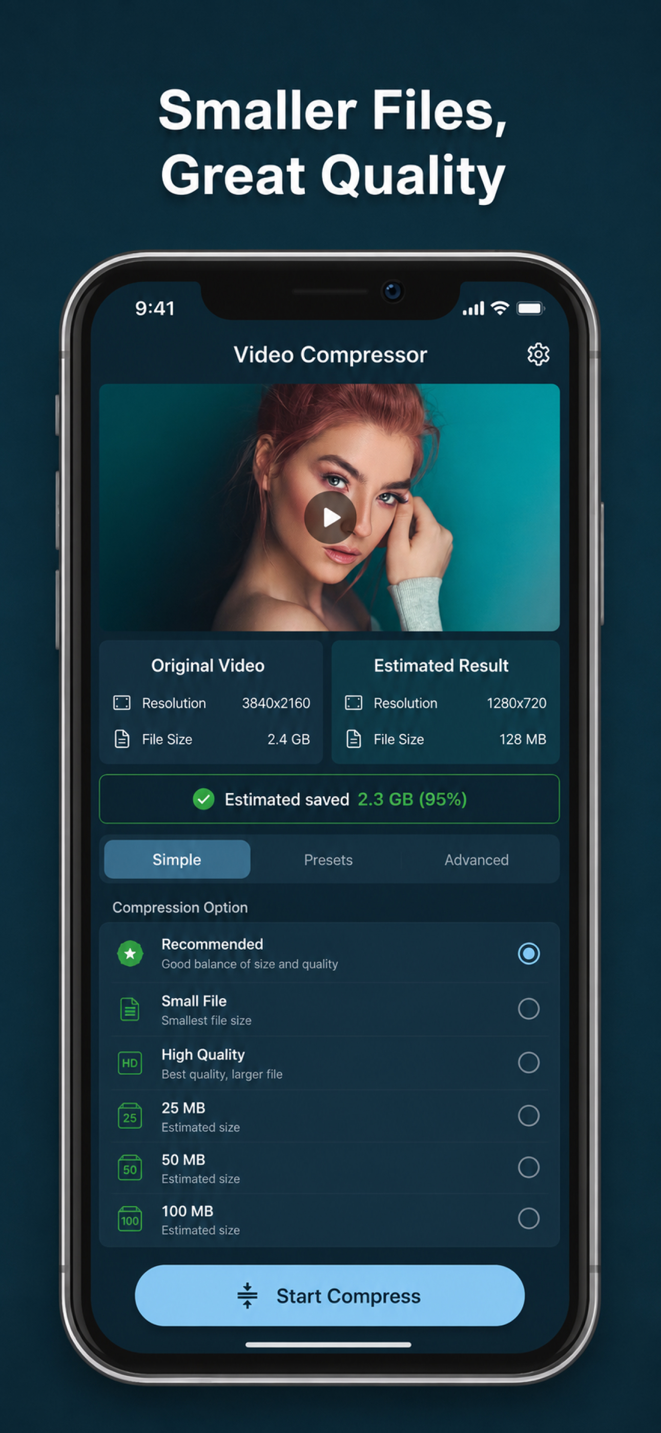 Video Compress: Shrink, Resize screenshot 2