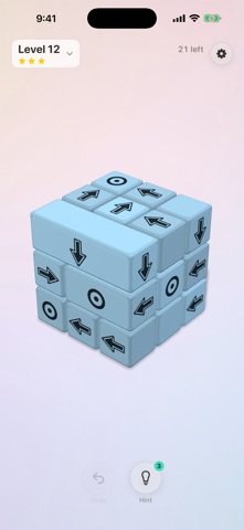 Tap Cube 3D: Arrow Away Puzzle Screenshot 2 of 4