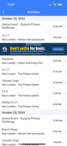 NavyMWR New London app screenshot 3