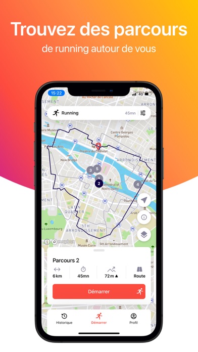 Screenshot #1 pour RunnrZ – Parcours Running Vélo