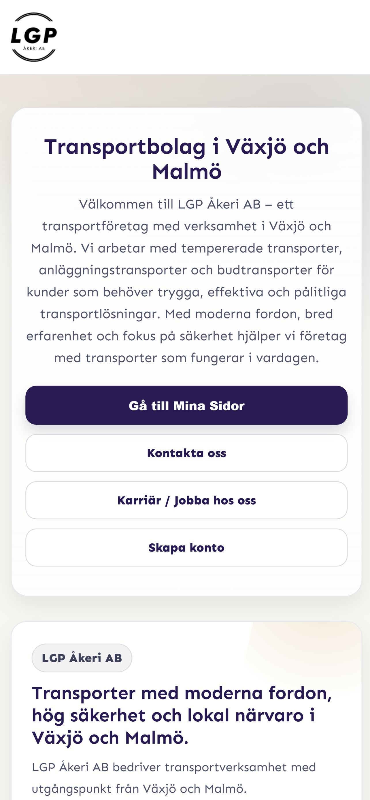 LGP Åkeri Connect screenshot 3