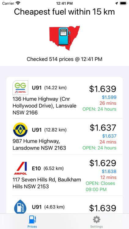 NSW Fuel Price