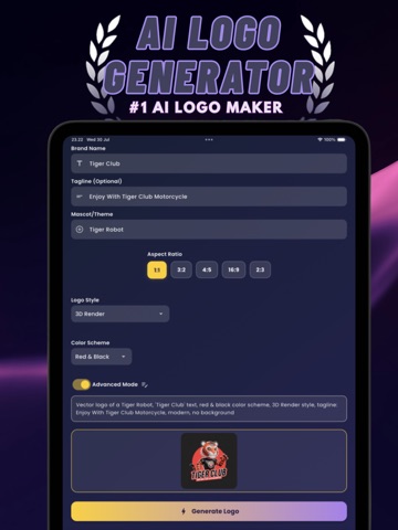 AI Logo Maker Vector Generator ipad screenshot 4