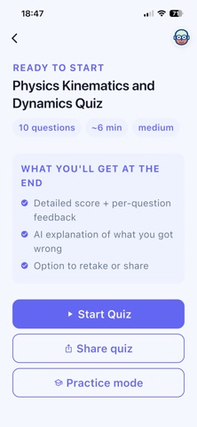 Quizbot: AI Quiz & Exam Prep screenshot
