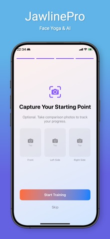 JawlinePro: Face Yoga & AI iPhone screenshot
