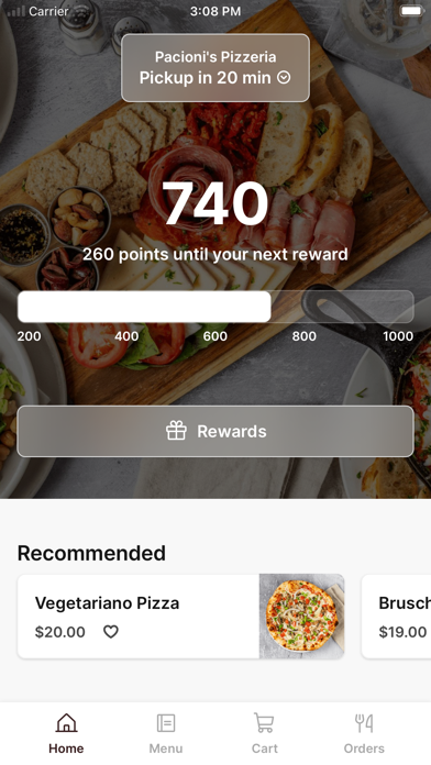Pacioni's iPhone screenshot 1 - Food & Drink app