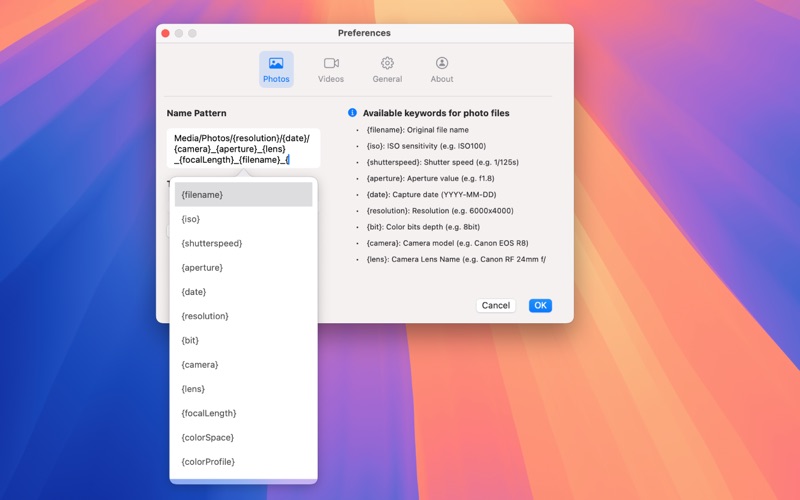 App screenshot