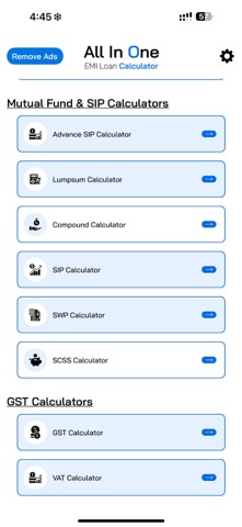 All in One EMI Calculator screenshot