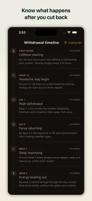 Quit Caffeine: Decaf Tracker screenshot 3