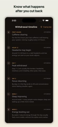 Quit Caffeine: Decaf Tracker screenshot