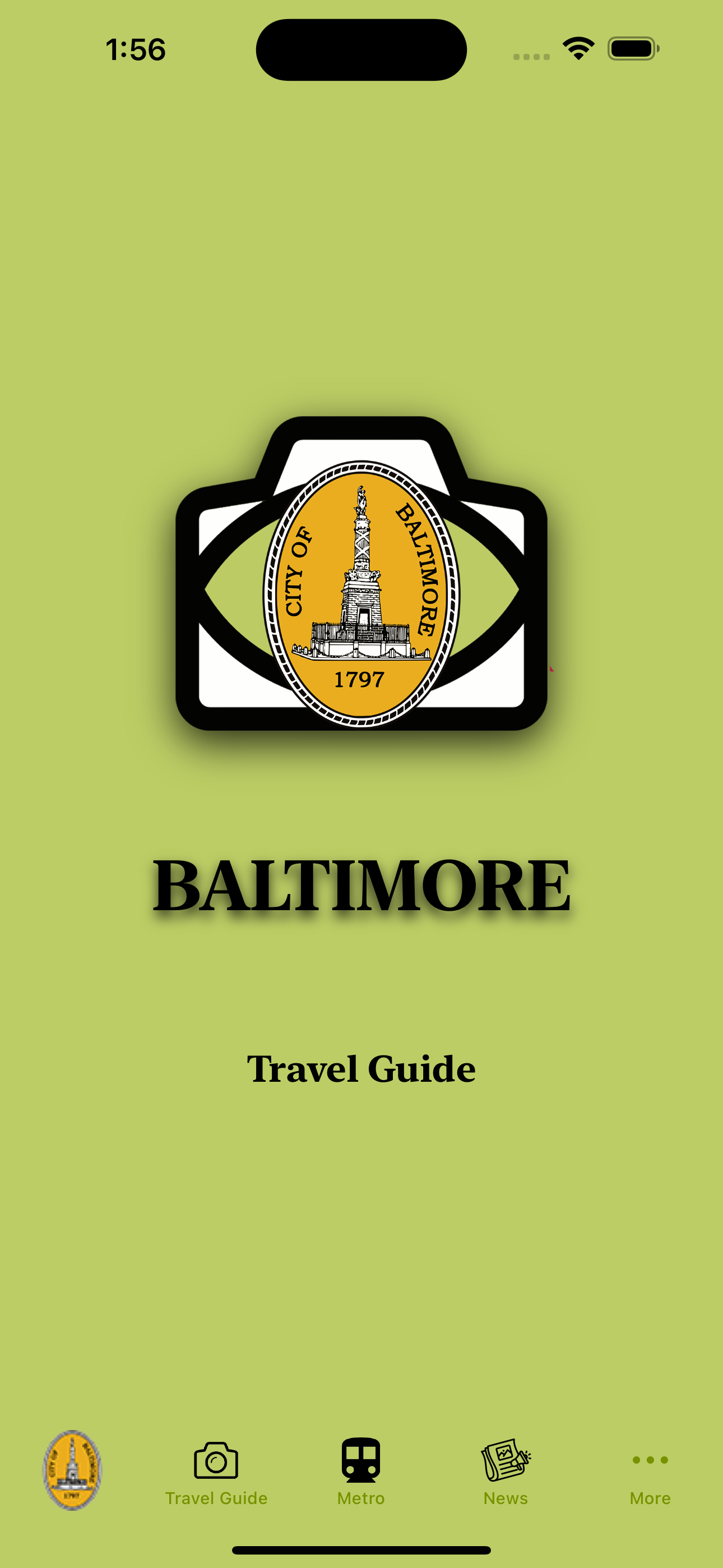 Baltimore Guide and Subway map