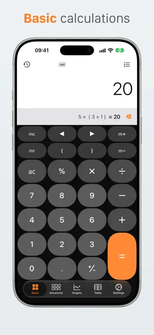 Calculator, basic and advanced screenshot 1