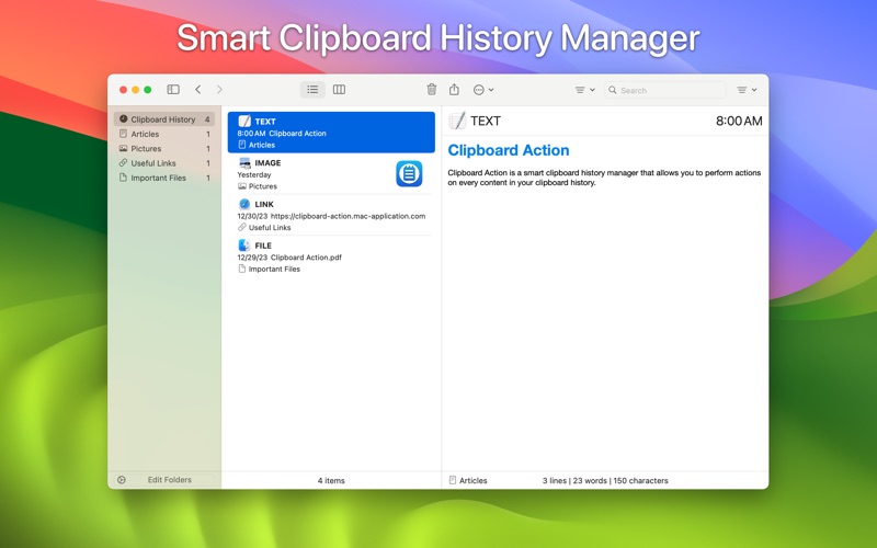 Screenshot #1 pour Clipboard Action