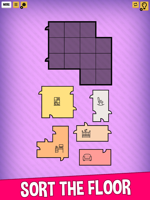 Floor Sort: Room Plan Tangrams