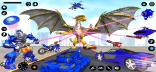 Robot Transform Wars Car Games iPhone screenshot