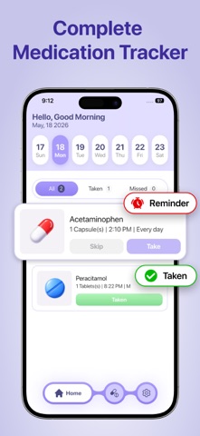 Pill Tracker & Med Alerts iPhone screenshot