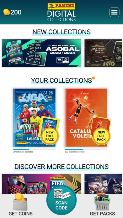 Panini Digital Collections Screenshot
