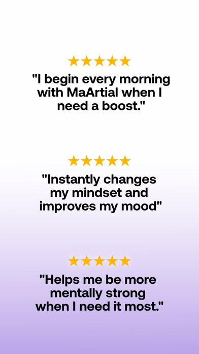 MaArtial: Daily Motivation iPhone screenshot 7 - Health & Fitness app