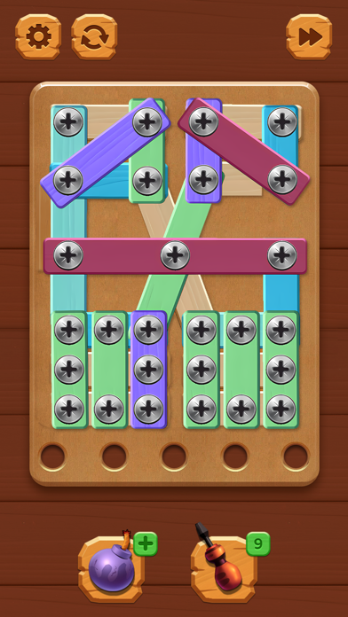 Nuts Bolts Wood Puzzle Games Screenshot