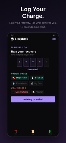 SleepDojo: 90 days program screenshot