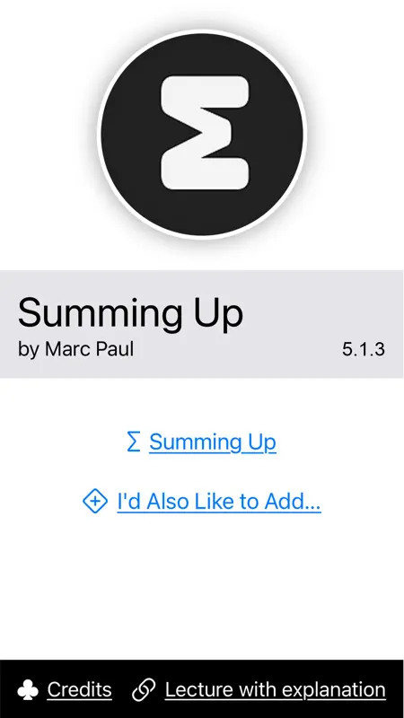 SummingUp Marc Paul Official screenshot 1 of 3