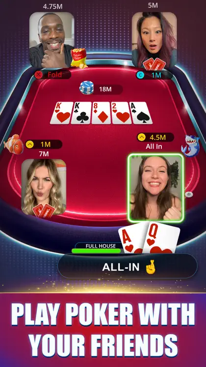 Screenshot 1 di 6 di Poker Face: Texas Holdem Live