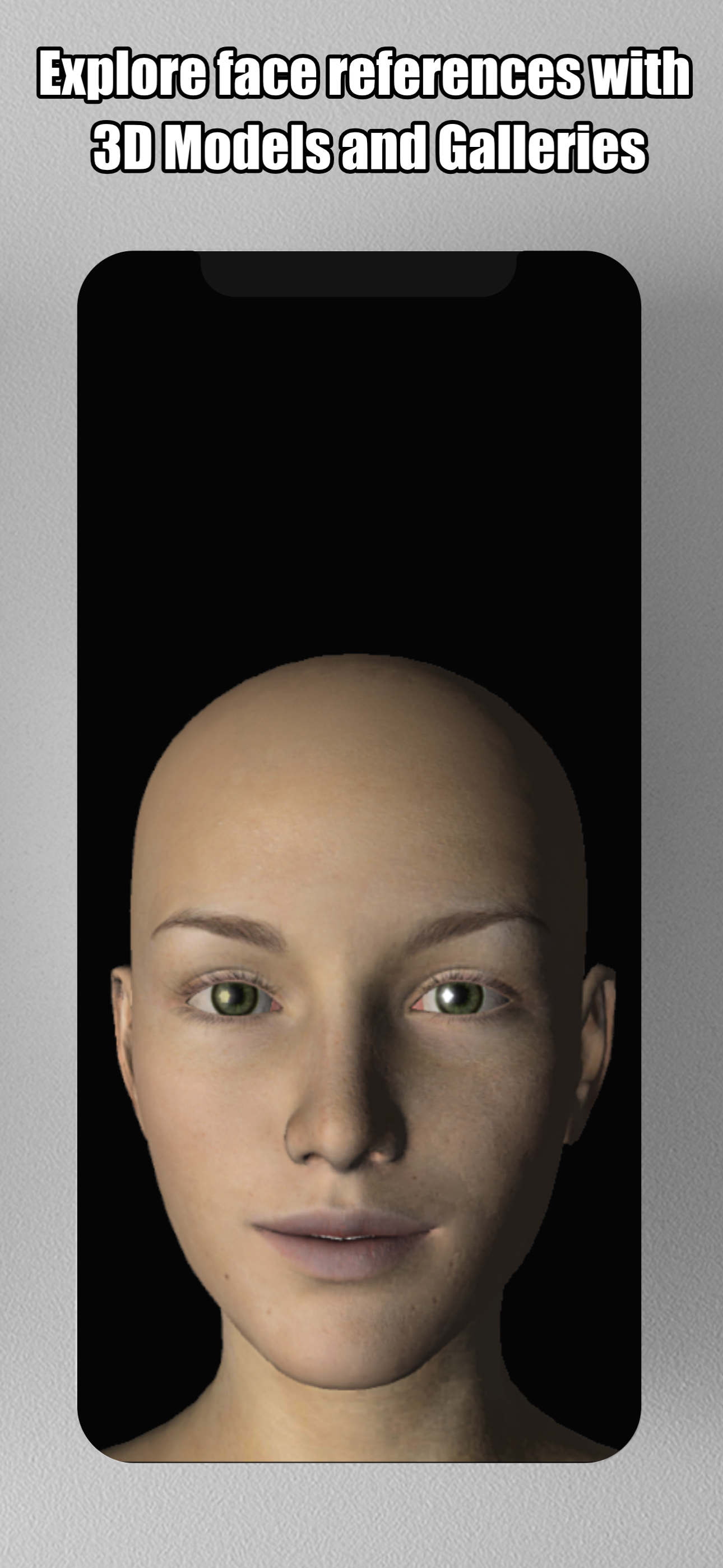 Face Model -posable human head