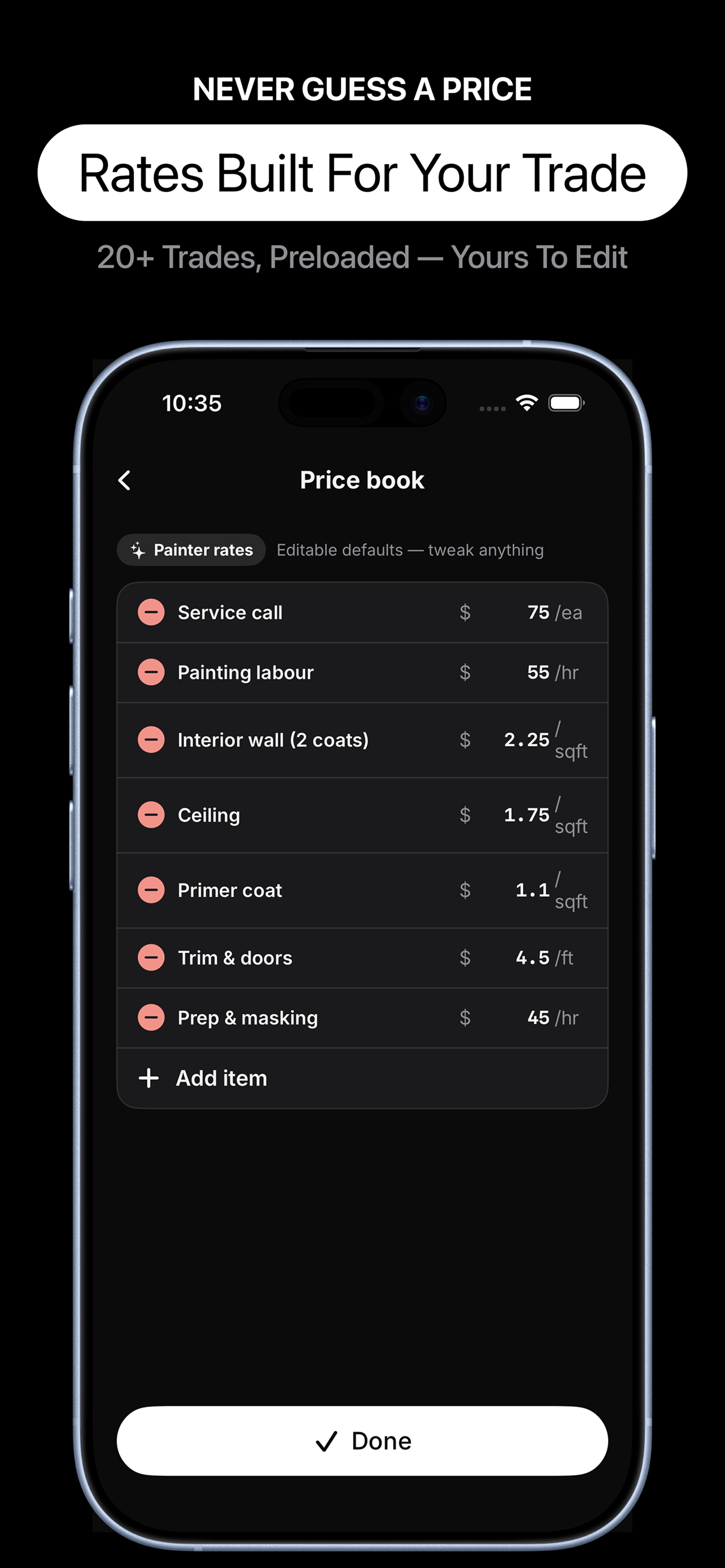 Invoices & Quotes: TradeBill screenshot 4
