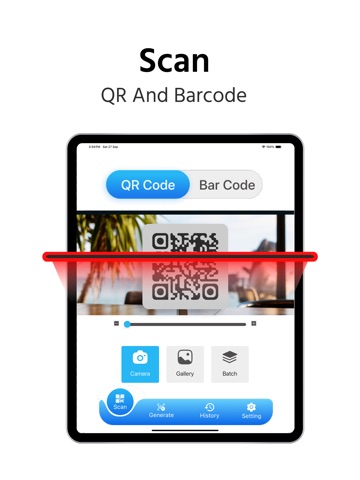 QR Reader Barcode Scanner iPad screenshot