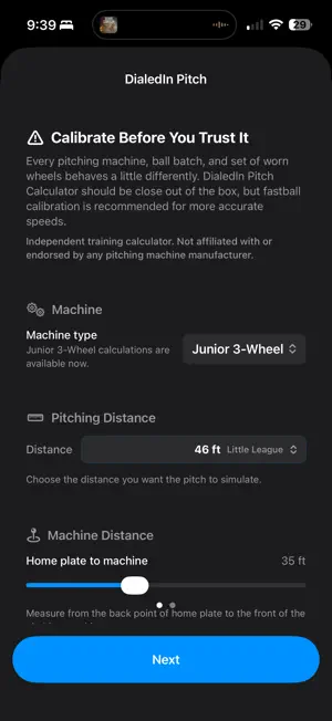 DialedIn Pitch Calculator screenshot 3