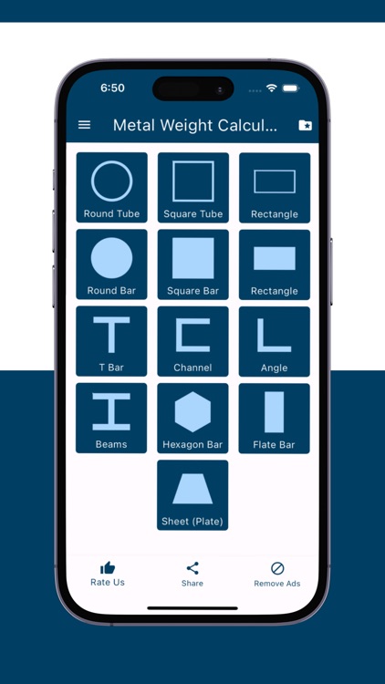Metal Weight Calculator App