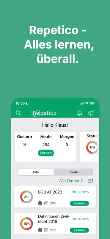 Repetico - Karteikarten lernen screenshot 1 of 8