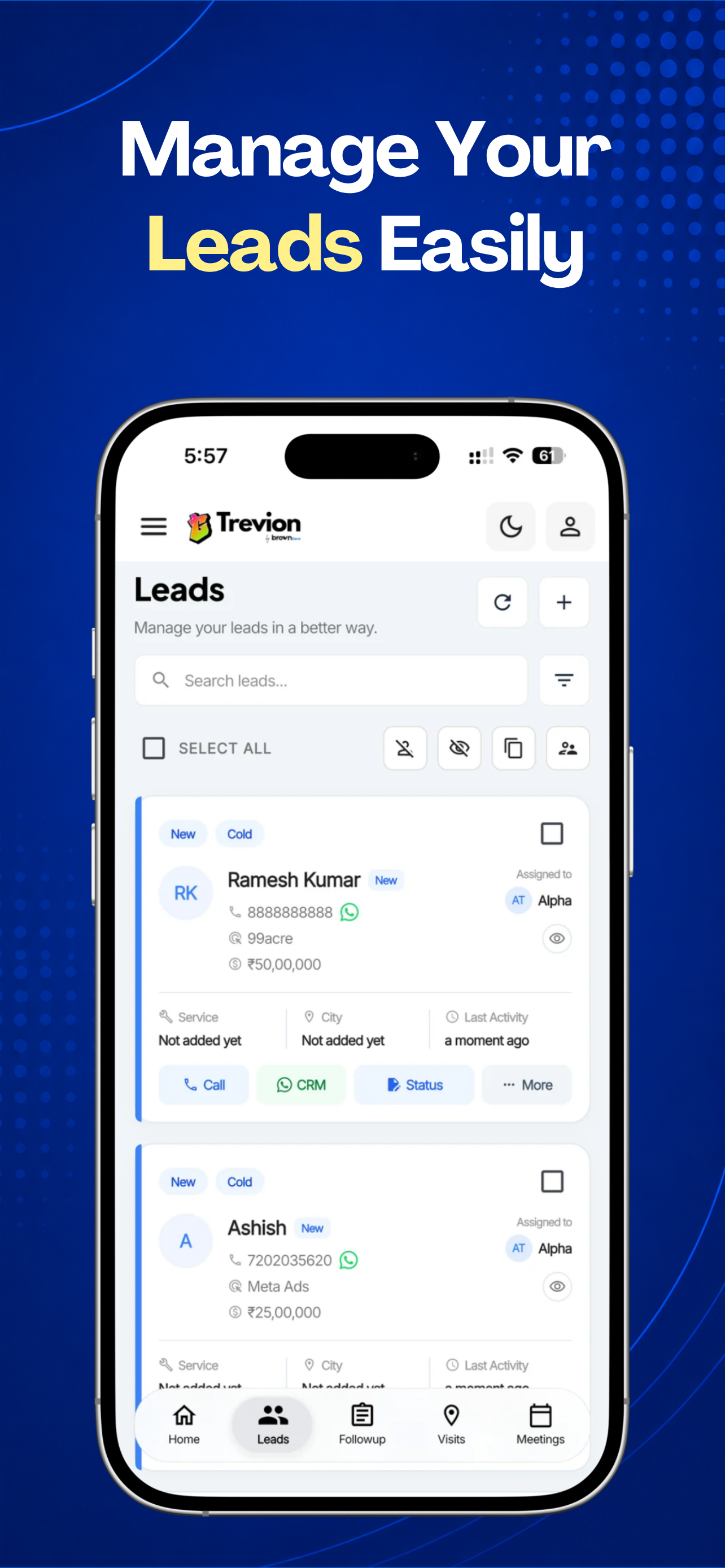Trevion CRM screenshot 2