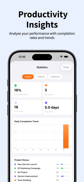 Glance: Project & Task Planner Screenshot 5 of 7