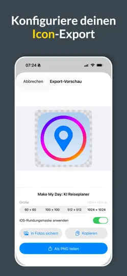 Screenshot von App Icon Extractor auf dem iPhone 3
