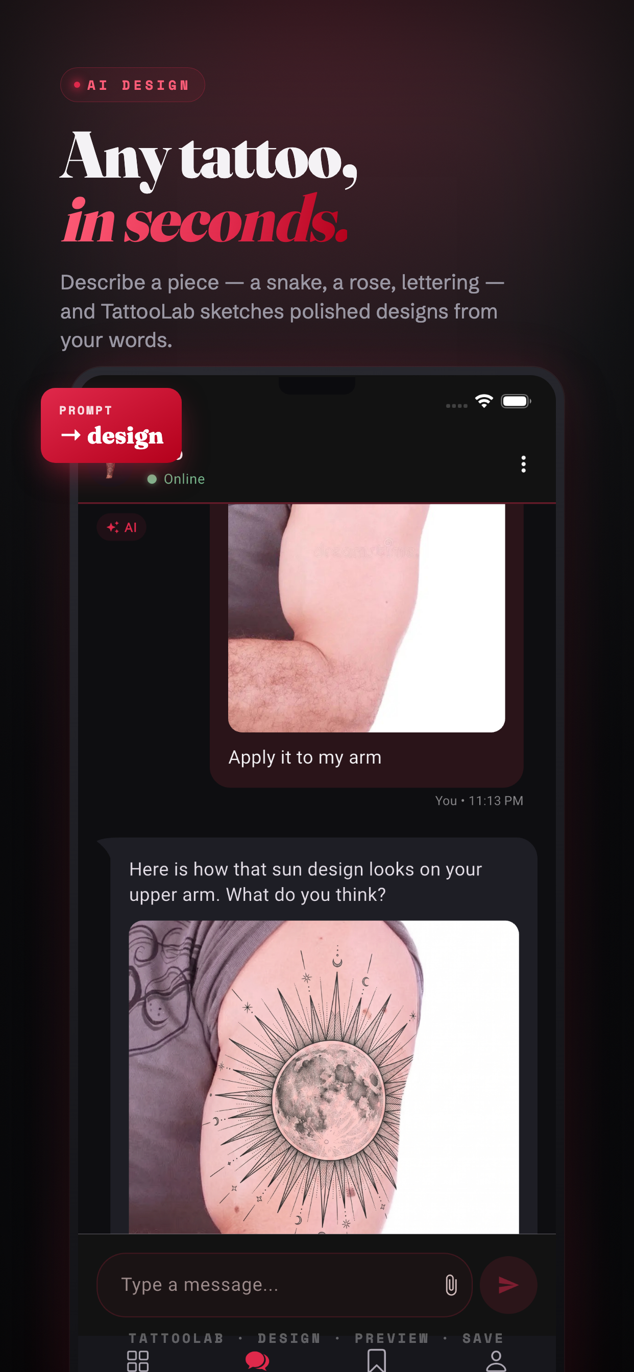 AI Tattoo: Design & Try-On screenshot 4