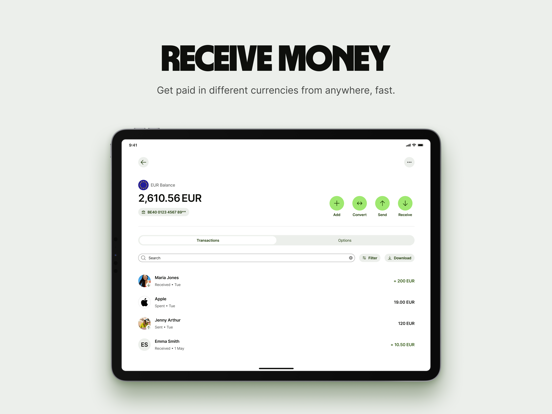 Wise: Global Money Transfer iPad screenshot 6