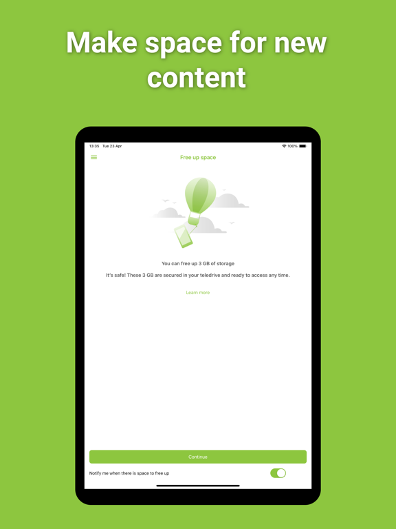 teledrive iPad screenshot 4 - Productivity app