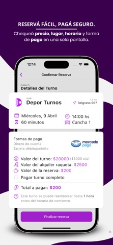 DeporTurnos iPhone screenshot 6