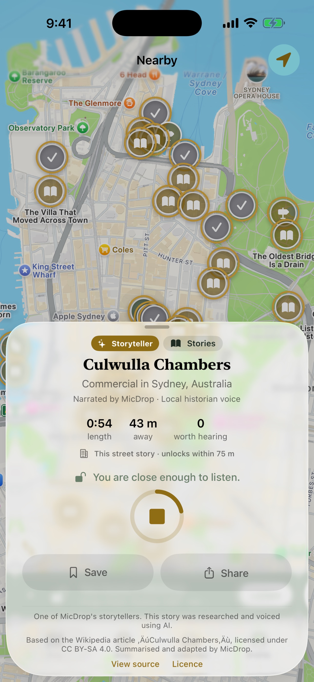 Screenshot 2 of MicDrop — Stories in Places