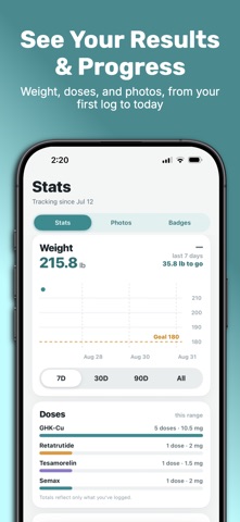 PepLog - Peptide Tracker Screenshot 5 of 5
