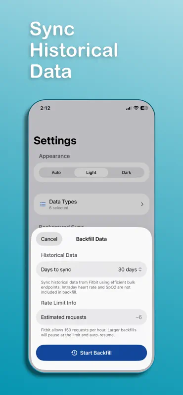 Fitness Data Sync screenshot 5 of 5