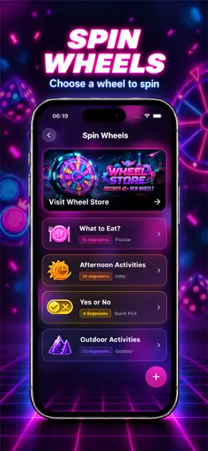 Neon Spin – Wheel & Random screenshot 2