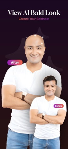 AI Bald, Hair, Beard : HairLab iPhone screenshot