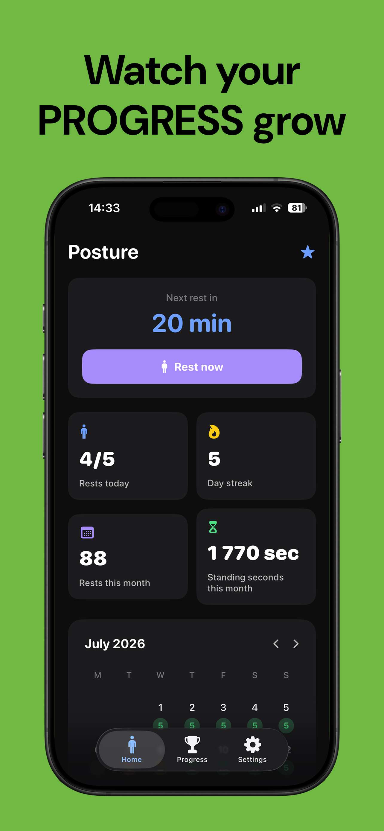 Posture Reminder: Back Health screenshot 4