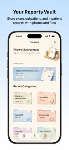 TrackWell Family Health Manage iPhone screenshot