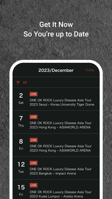 ONE OK ROCK iPhone screenshot 2 - Music app